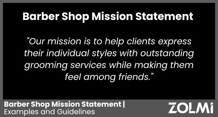 Barber Shop Mission Statement