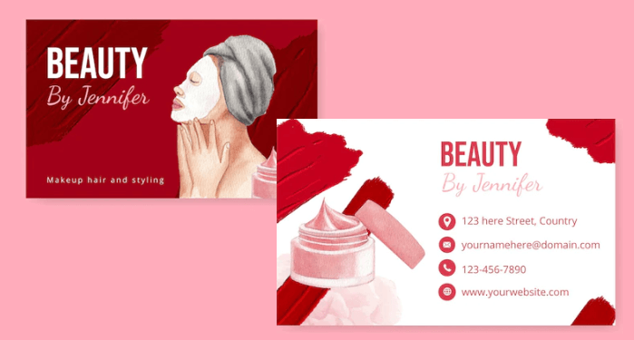 Beauty spa business card idea