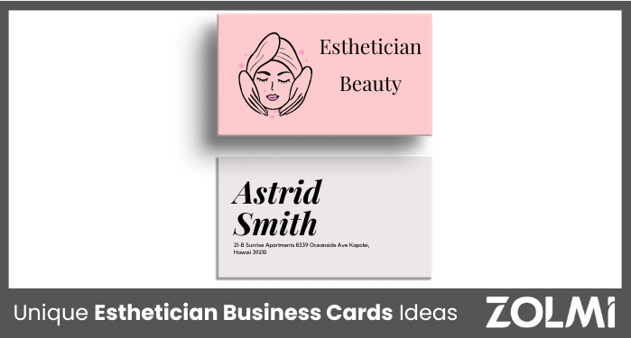 Unique Esthetician Business Cards Ideas