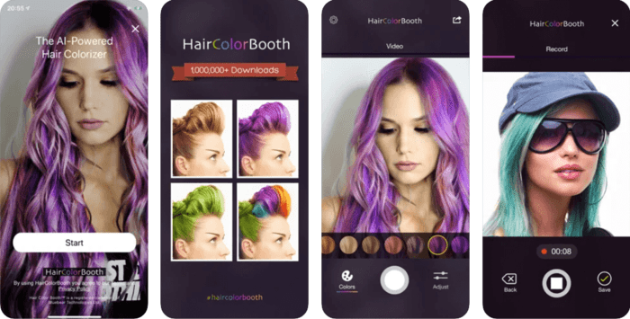 hair color booth app