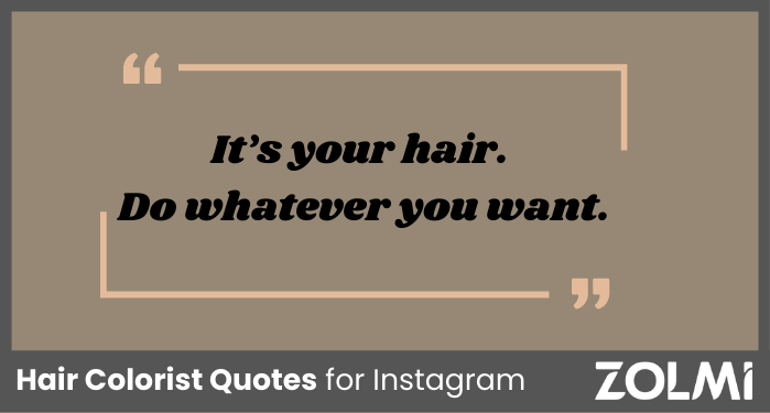 Hair Colorist Quotes For Instagram