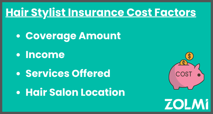 Hair stylist insurance cost factors