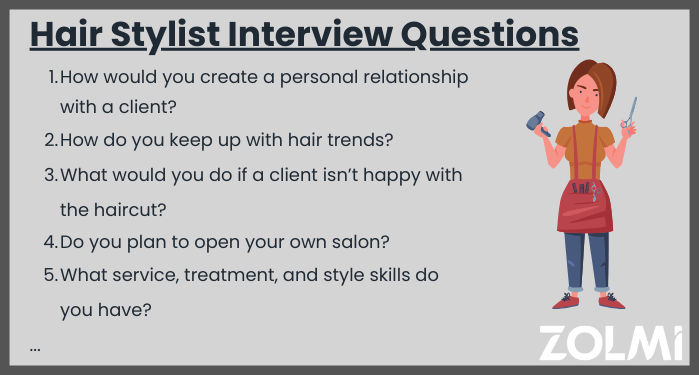 Hair stylist interview questions