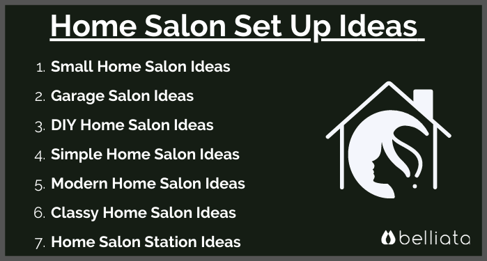 Home salon set up ideas