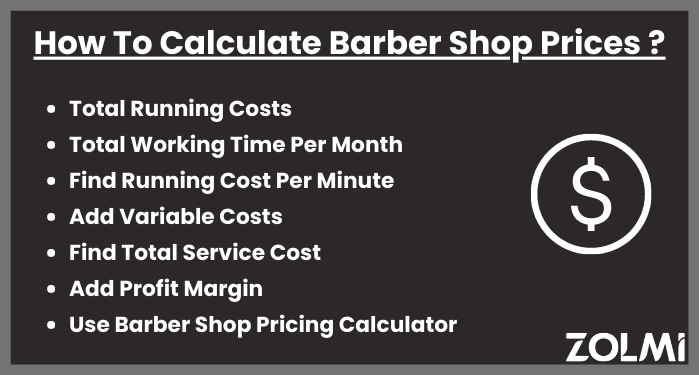 How to calculate barber shop prices