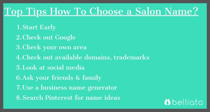 how choose salon name