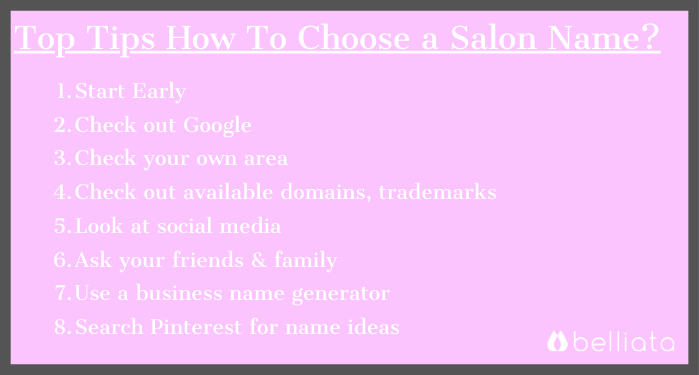 How to Choose an Elegant Salon Name?