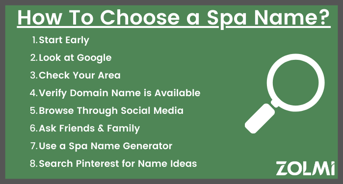 How to choose a spa name