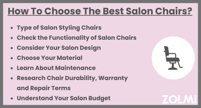 How to choose the best salon chairs?