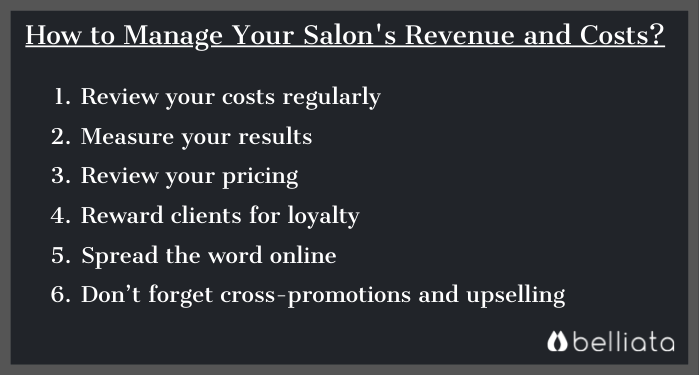 How to Manage Your Salon's Revenue and Costs