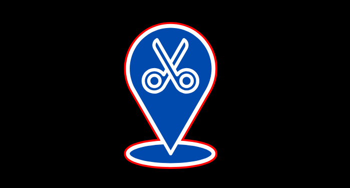 Modern barber shop logo