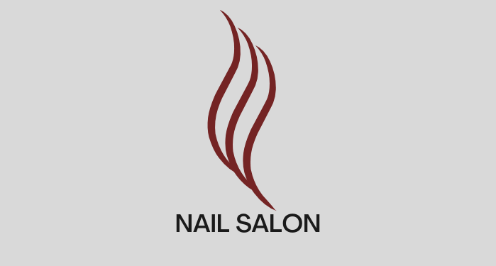 Modern nail salon logo