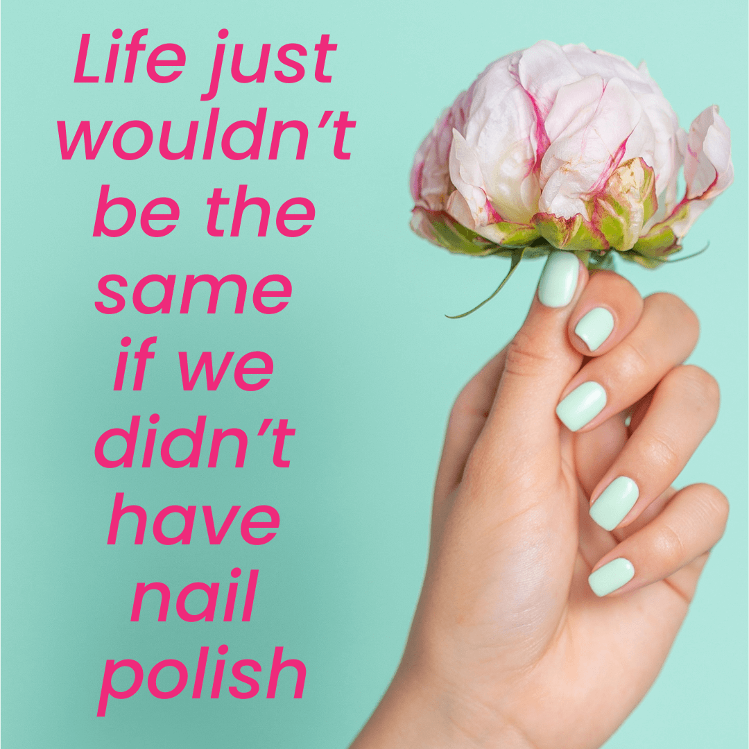 Nail polish captions