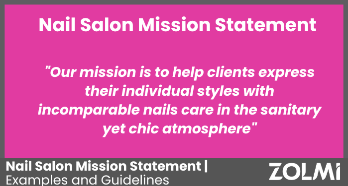 Nail Salon Mission Statement