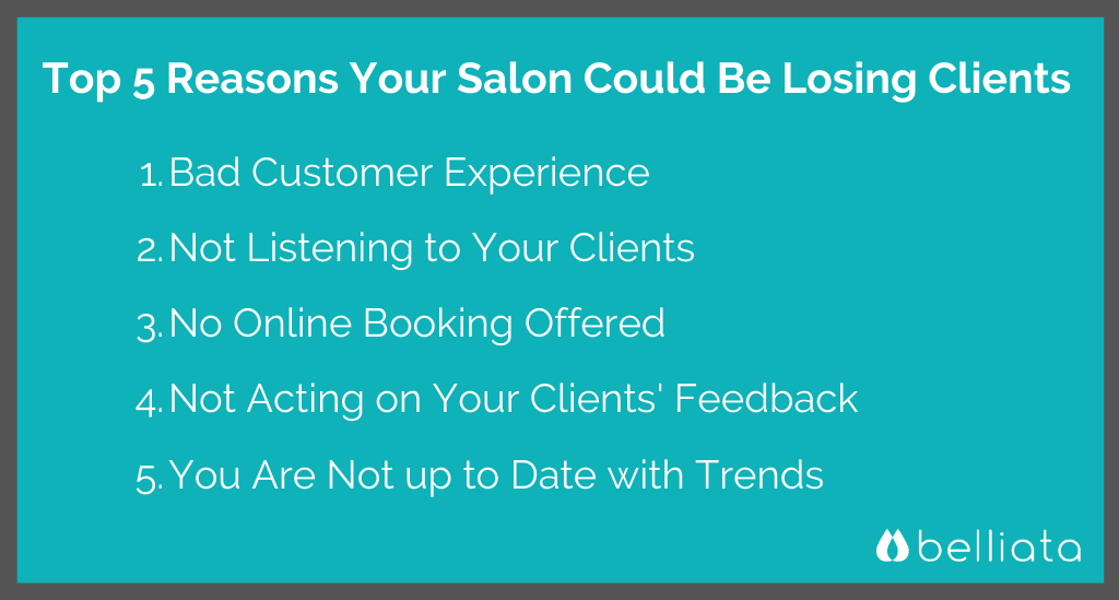 Reasons Salons Lose Their Clients