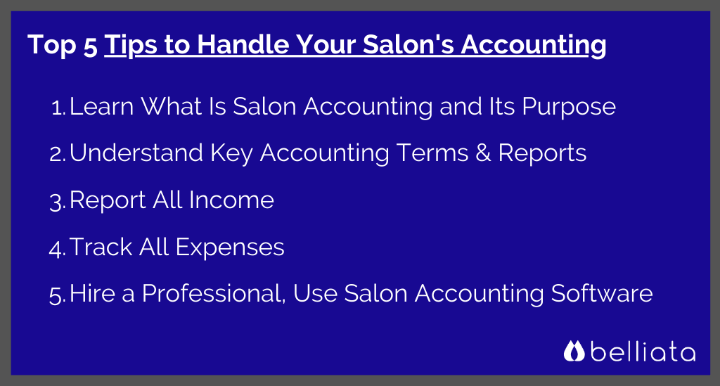 Salon Accounting Tips