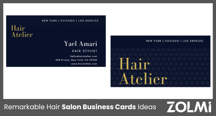 Salon Business Cards