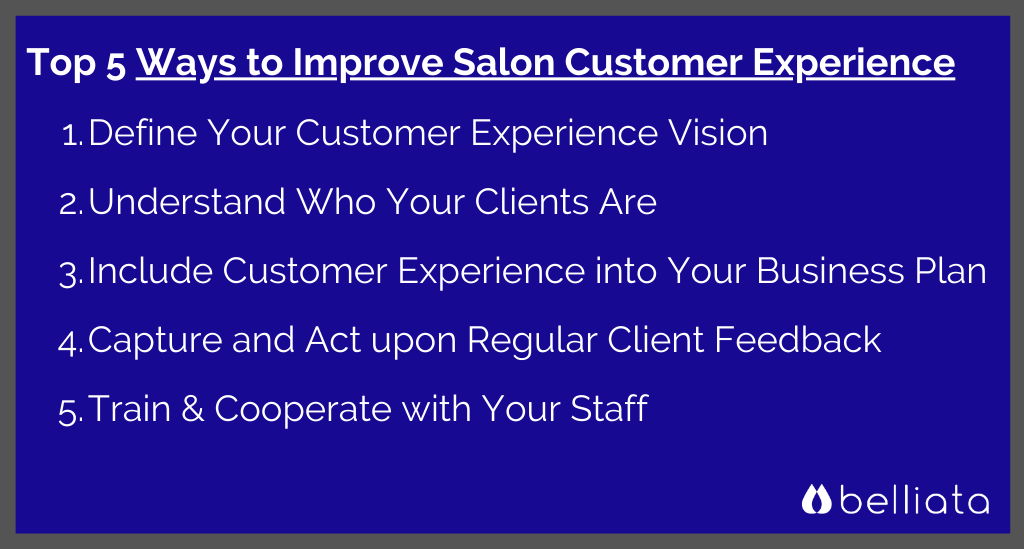 Top 5 Ways to Improve Salon Customer Experience