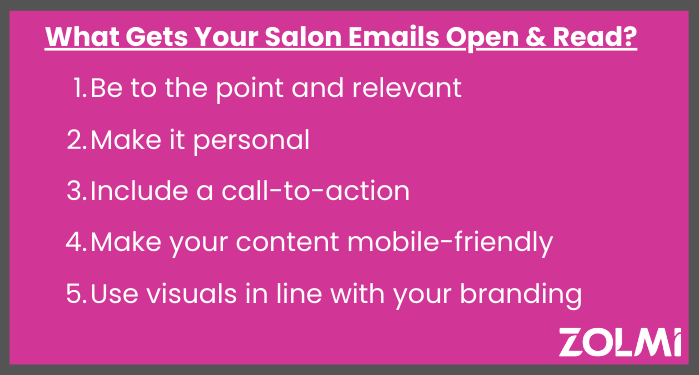 Get your salon email Marketing read