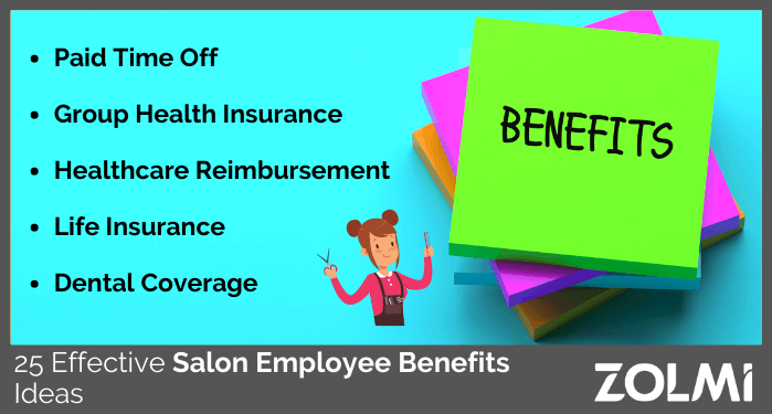 Salon employee benefits