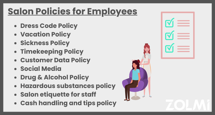 salon policies for employees