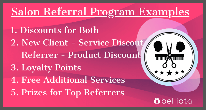 Salon referral program examples