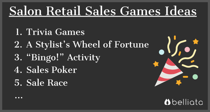 Salon retail sales games ideas