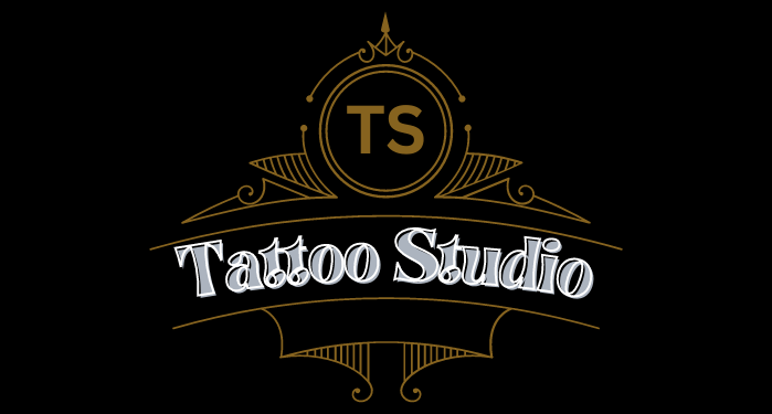 Vintage tattoo shop logo