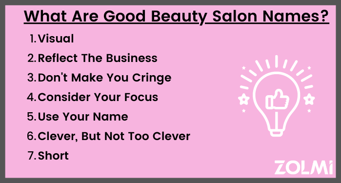 What are good beauty salon names