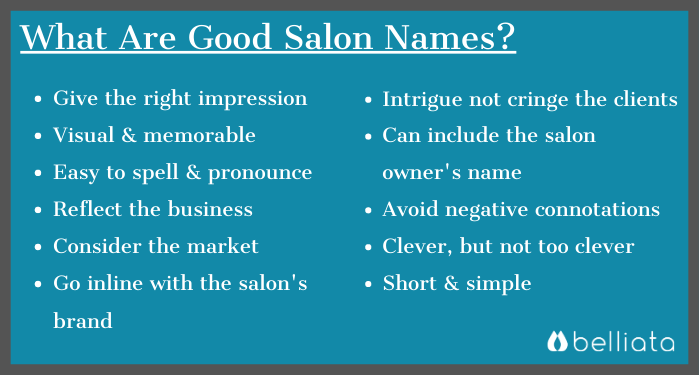 What are good sophisticated salon names