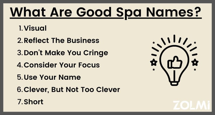 What are good spa names